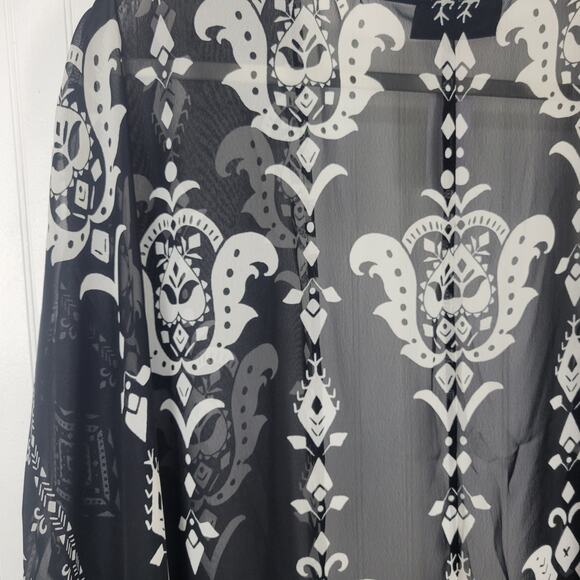 NWT Lane Bryant Maxi Chiffon Cover Up One Size - Picture 8 of 10